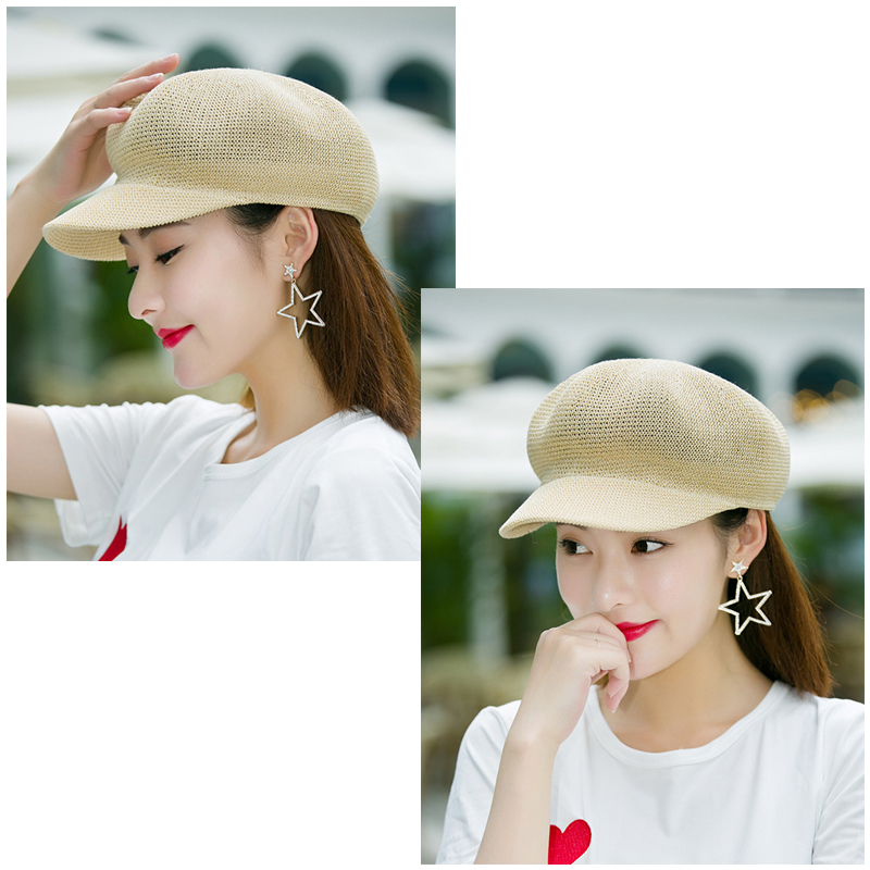 通気性抜群ペーパーキャスケット帽子紫外線対策小顔効果