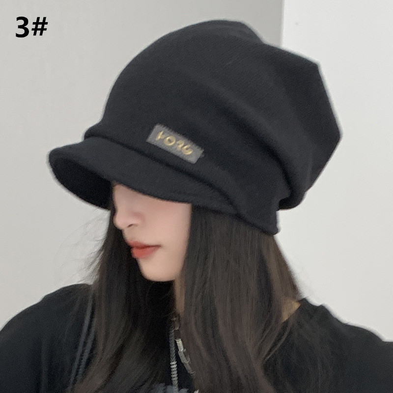 レディース秋冬ニットキャスケット防寒帽子