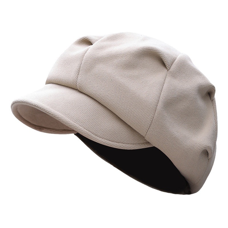 ボリュームたっぷり八角ウールキャスケット