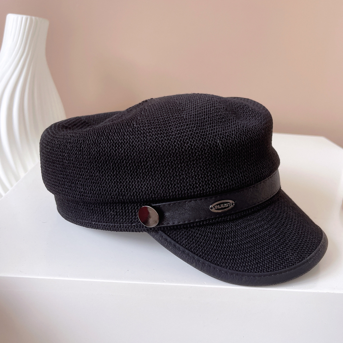 ウール素材キャスケット帽子 韓国風レディース