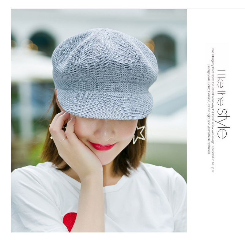 通気性抜群ペーパーキャスケット帽子紫外線対策小顔効果