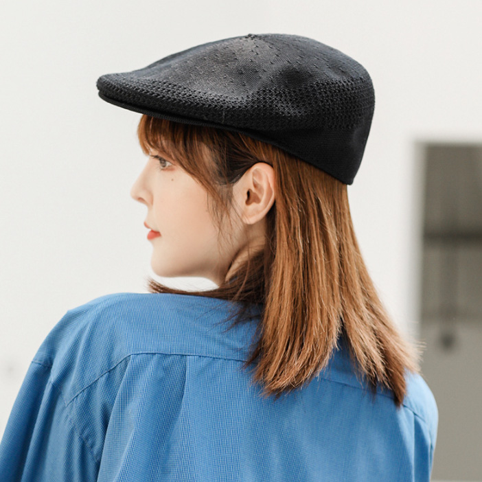 レディース ベレー帽 キャスケット 無地 通気性抜群 春夏秋