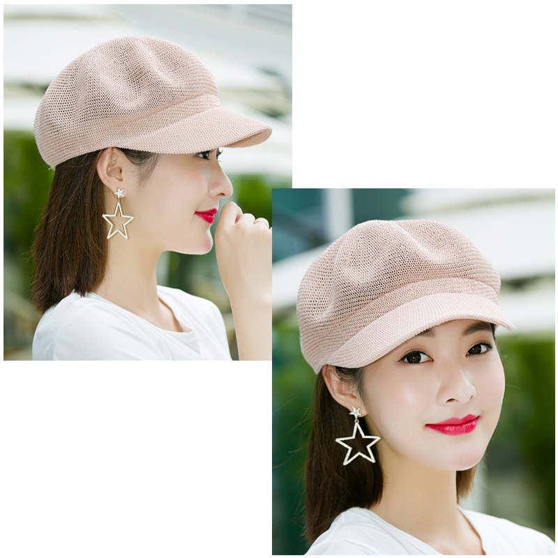 通気性抜群ペーパーキャスケット帽子紫外線対策小顔効果