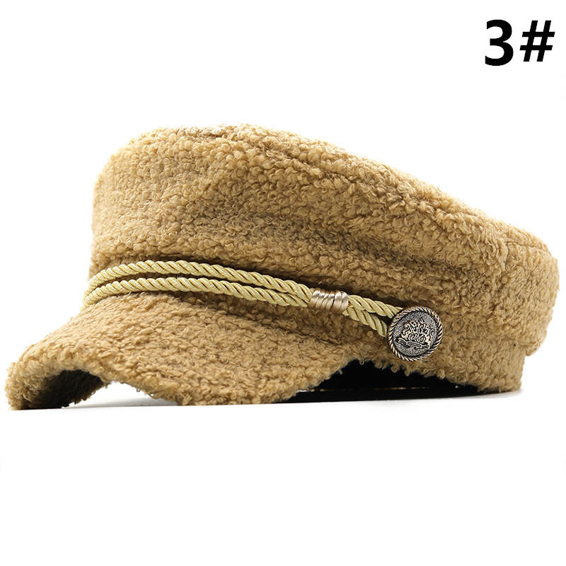 マリンキャスケット 小顔効果 黒 レディース帽子