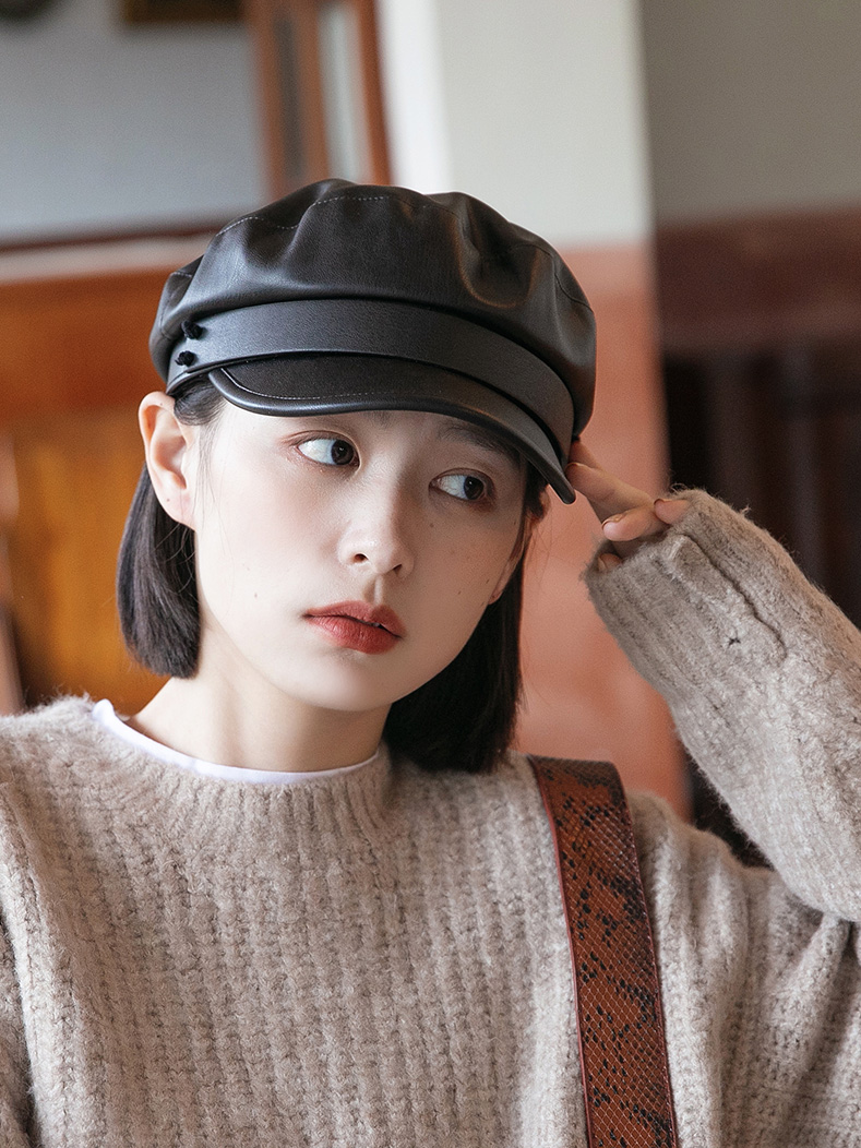 キャスケット 職人仕立て本革マリンキャスケット