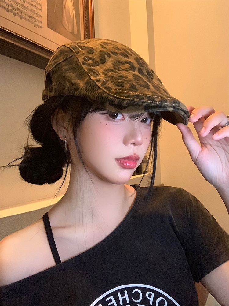 キャスケット 野性的な迷彩模様ハンチング帽
