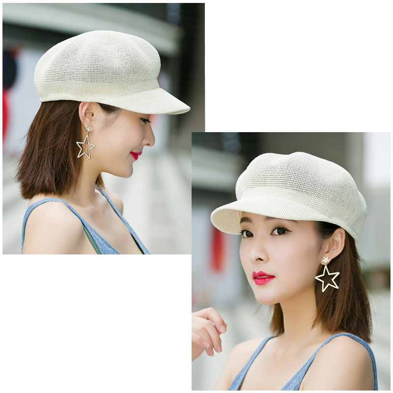 通気性抜群ペーパーキャスケット帽子紫外線対策小顔効果