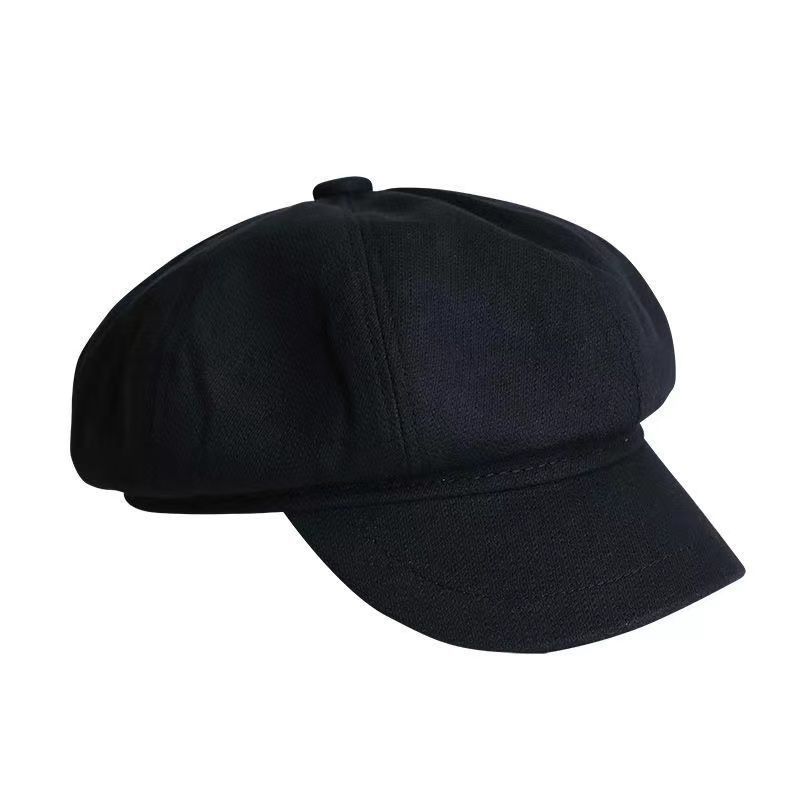 キャスケット ウール混紡八角キャスケット帽子