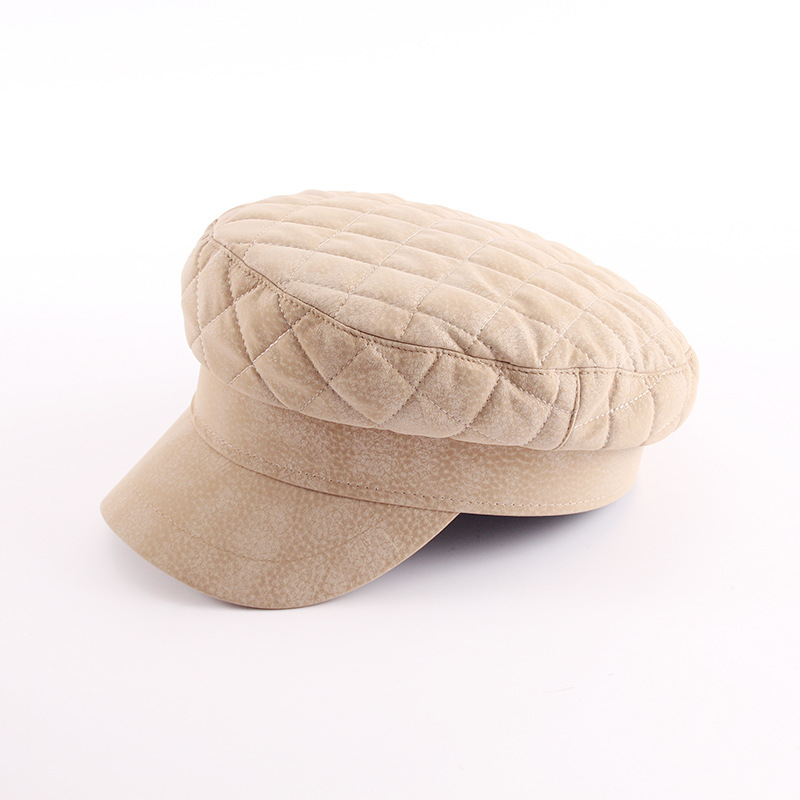 秋冬新作 レディース キルティング キャスケット 防寒帽子