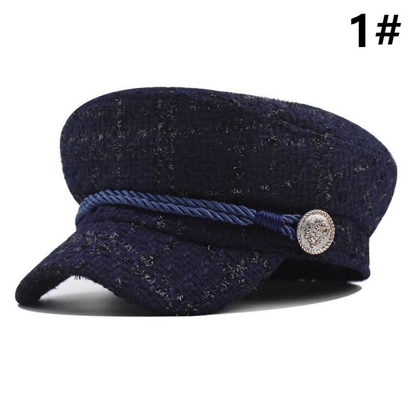 キャスケット マリン帽子 つば広 小顔効果 女性用