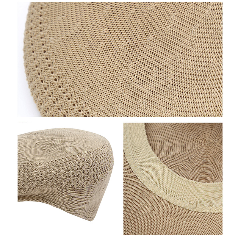 レディース ベレー帽 キャスケット 無地 通気性抜群 春夏秋