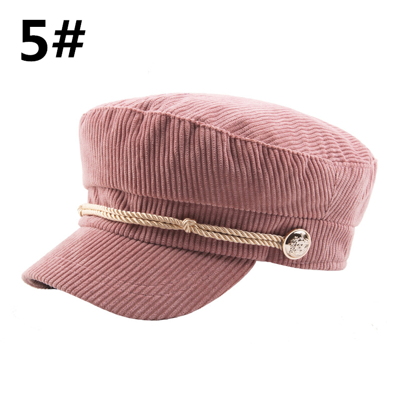 秋冬新作 キャスケット レディース コーデュロイ 小顔効果 暖かい帽子