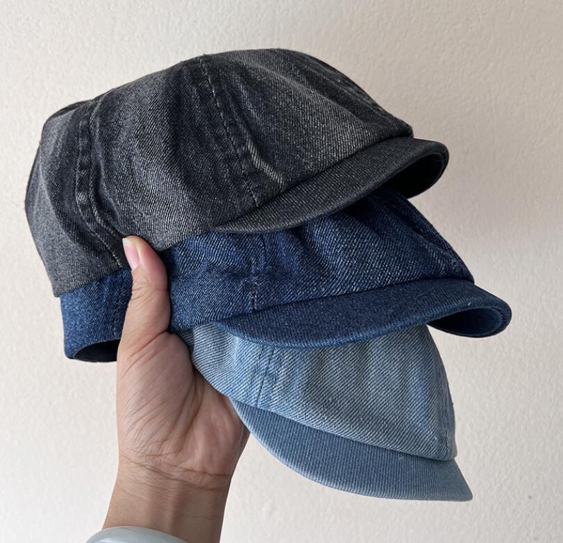 新作男女兼用日系デニムキャスケット帽子