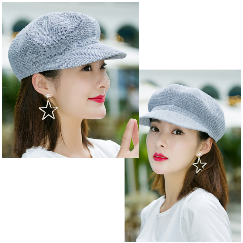 通気性抜群ペーパーキャスケット帽子紫外線対策小顔効果