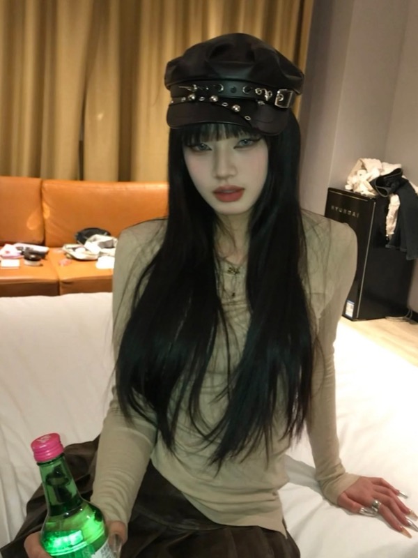 レザーキャスケット 上質帽子 レディース お出かけ用