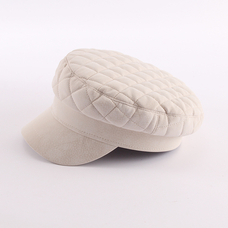 秋冬新作 レディース キルティング キャスケット 防寒帽子