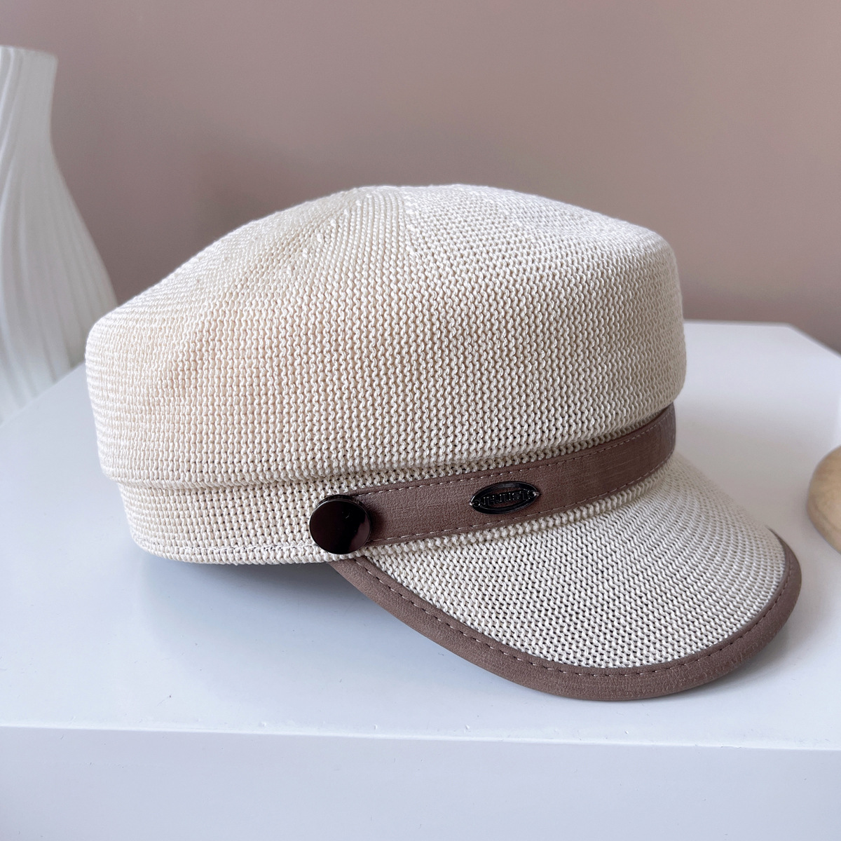 ウール素材キャスケット帽子 韓国風レディース