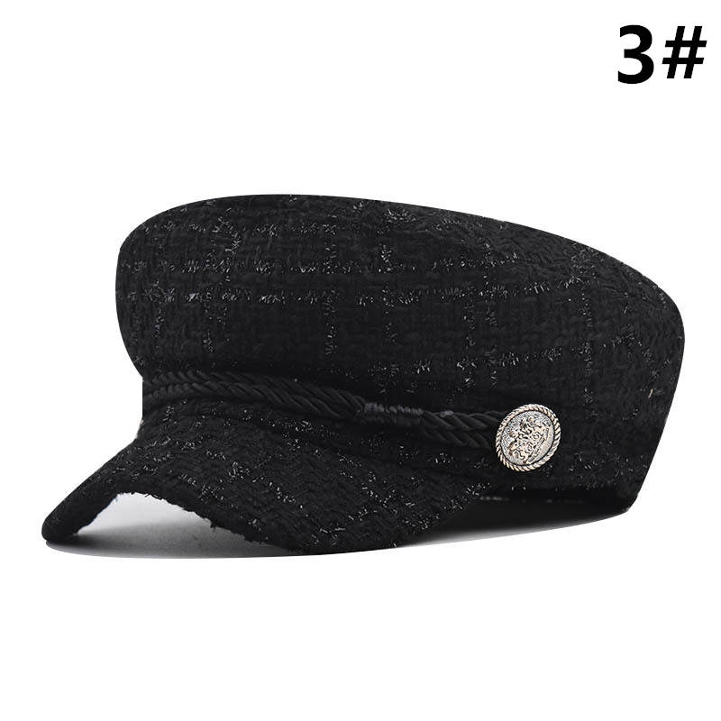 キャスケット マリン帽子 つば広 小顔効果 女性用