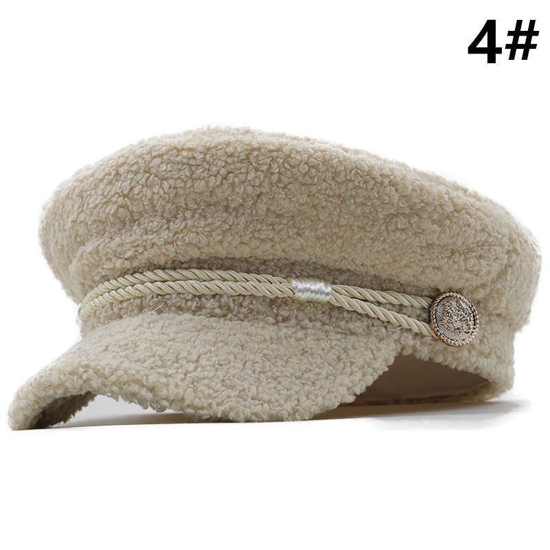 マリンキャスケット 小顔効果 黒 レディース帽子