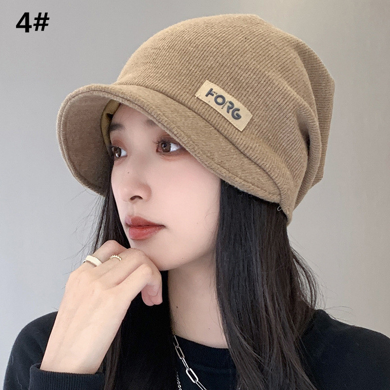 レディース秋冬ニットキャスケット防寒帽子