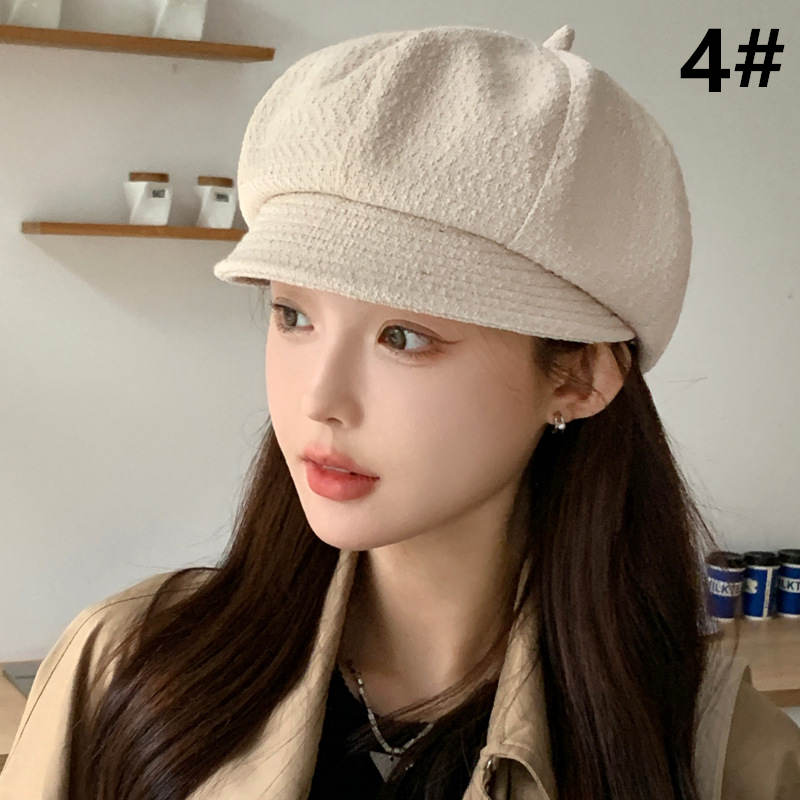 小顔効果マリン風キャスケット帽子レディース