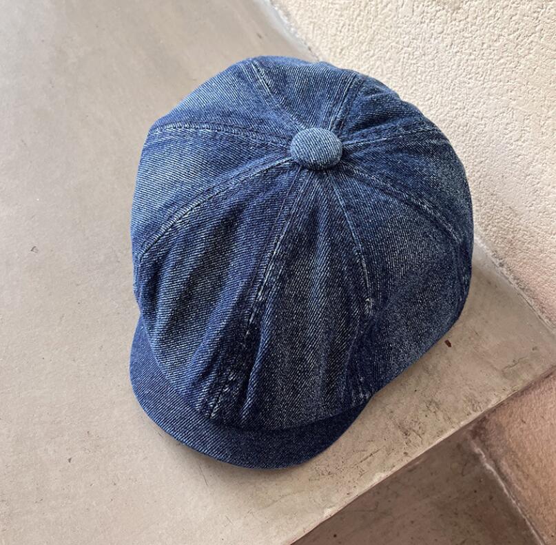 新作男女兼用日系デニムキャスケット帽子