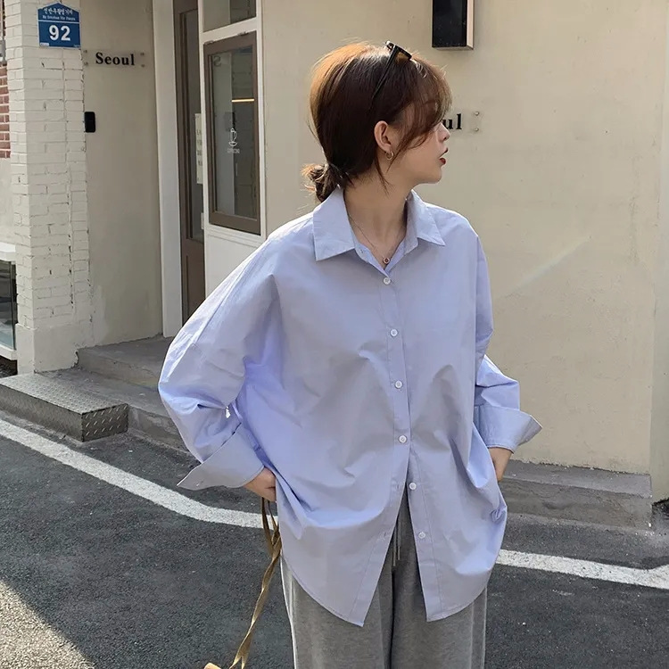 カジュアルコーデ こなれ感ゆるシルエットシャツ