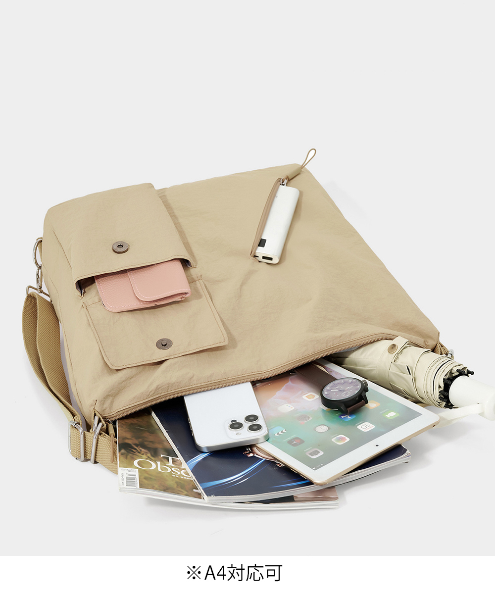 カジュアルコーデ 三通り使いバッグ 大容量トート斜め掛け対応軽量鞄