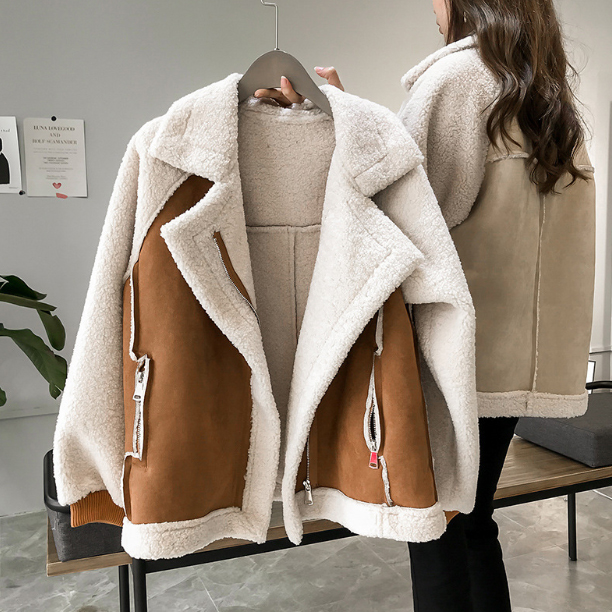 カジュアルコーデ 裏ファーテーラードジャケット羽織アウター