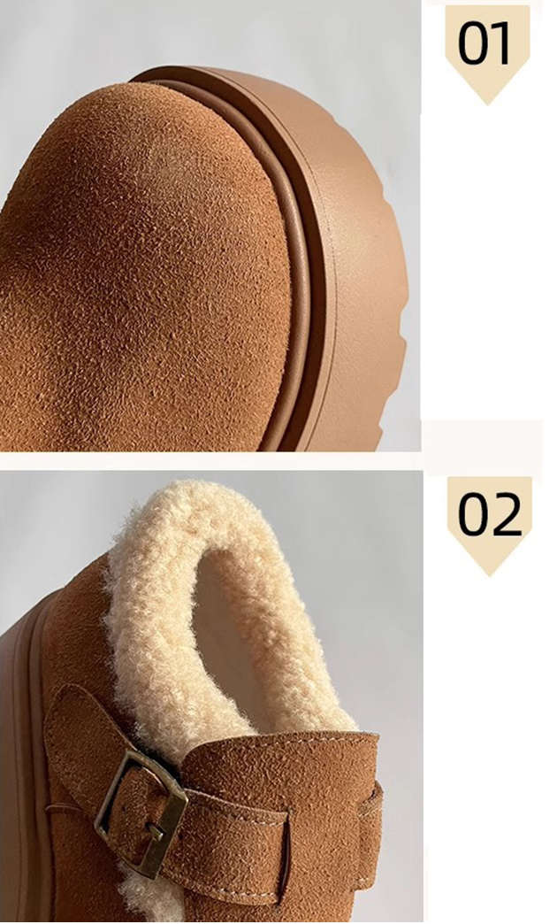 カジュアルコーデ レディース ムートン調 厚底ショートブーツ 裏ボア 暖かい美脚ブーツ