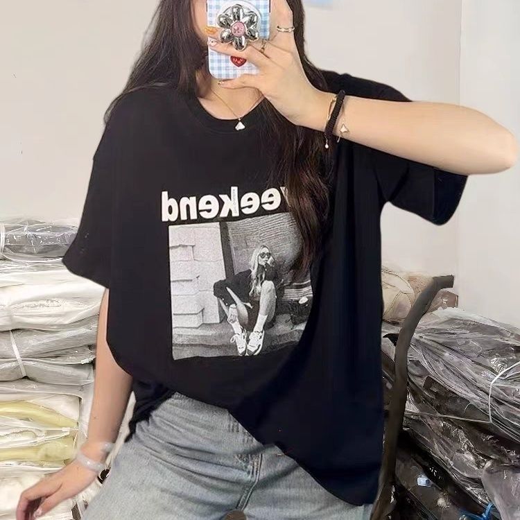 カジュアルコーデ フォトプリント半袖Ｔシャツ
