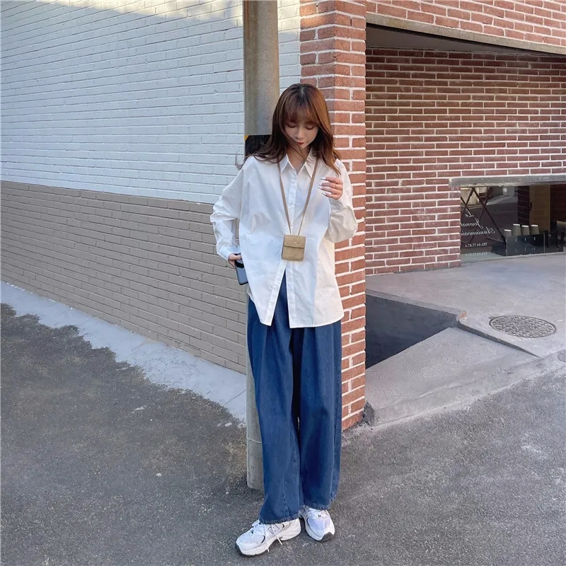 カジュアルコーデ こなれ感ゆるシルエットシャツ