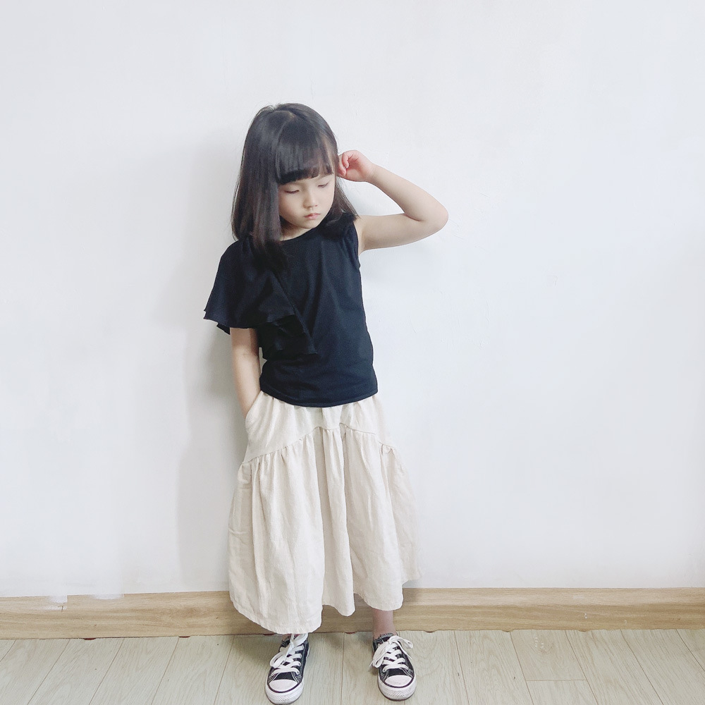 カジュアルコーデ カジュアルコーデ ゆったりティアードロングスカート