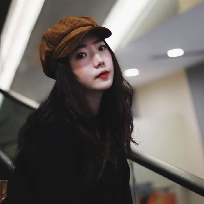 クラシカル ウール混キャスケット帽