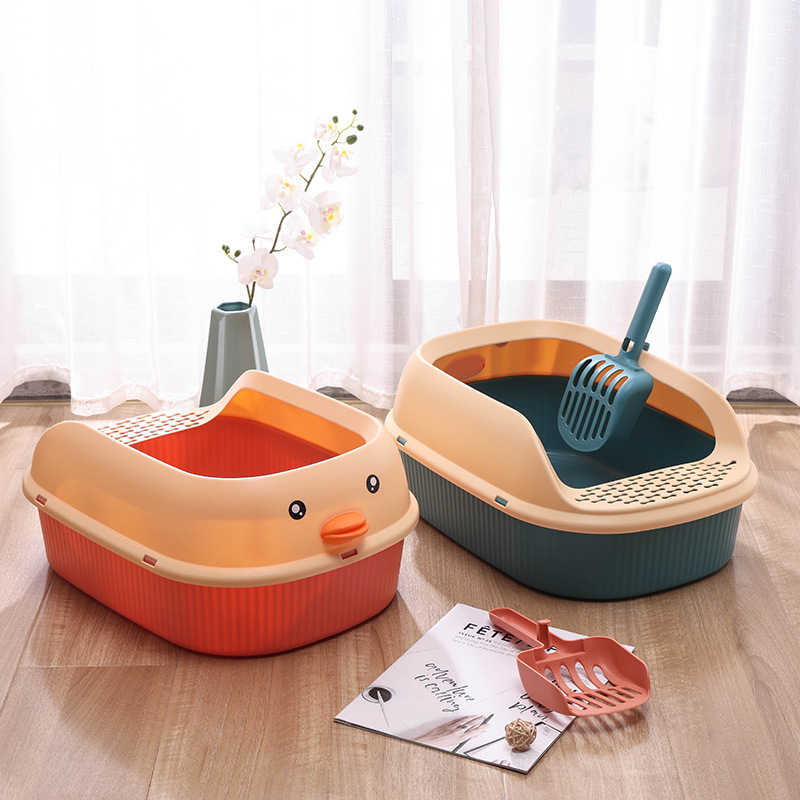 猫トイレ 可愛いアヒル型猫トイレ専用トレー