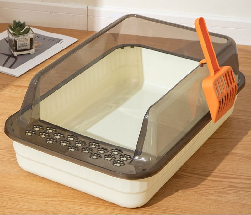 猫トイレ 光滑内壁深型猫用トイレ専用スコップ付き