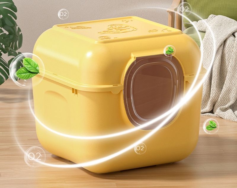 猫トイレ 全密閉消臭機能付き大型ドーム型猫トイレ