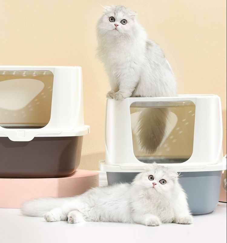 猫トイレ 方舟型上部開口式飛び散らない猫トイレ