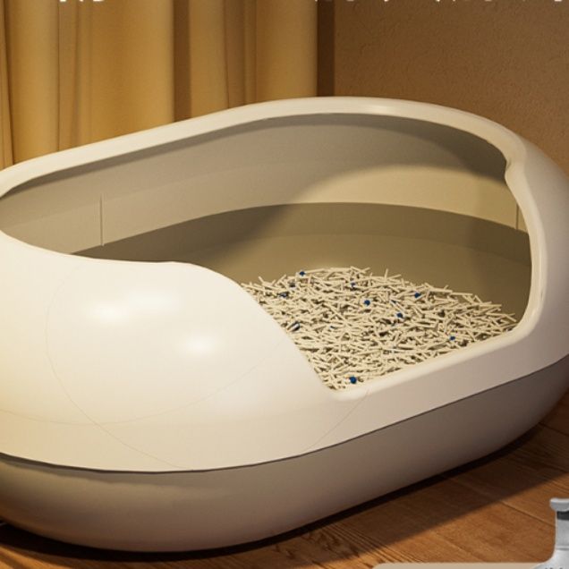 猫トイレ 広々快適半ドーム型猫用トイレ