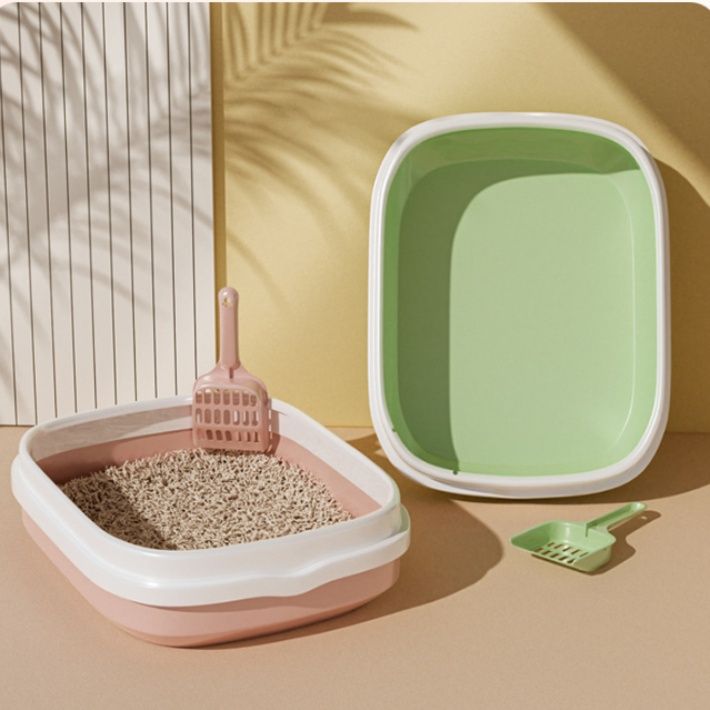 猫トイレ 折りたたみ式高壁設計猫トイレ小型