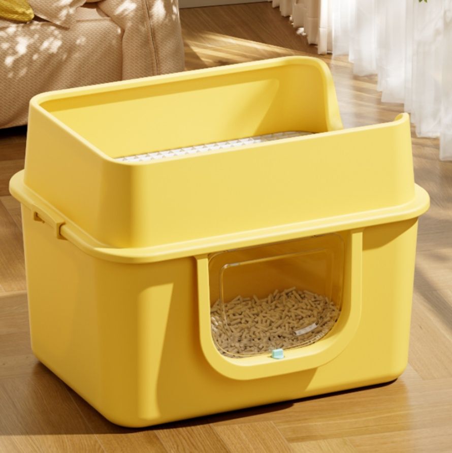 猫トイレ 全密閉砂飛散防止　ドーム型