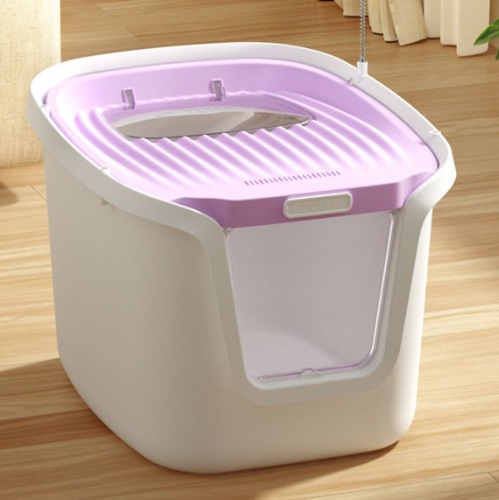 猫トイレ 上から入る防砂設計　ドーム型