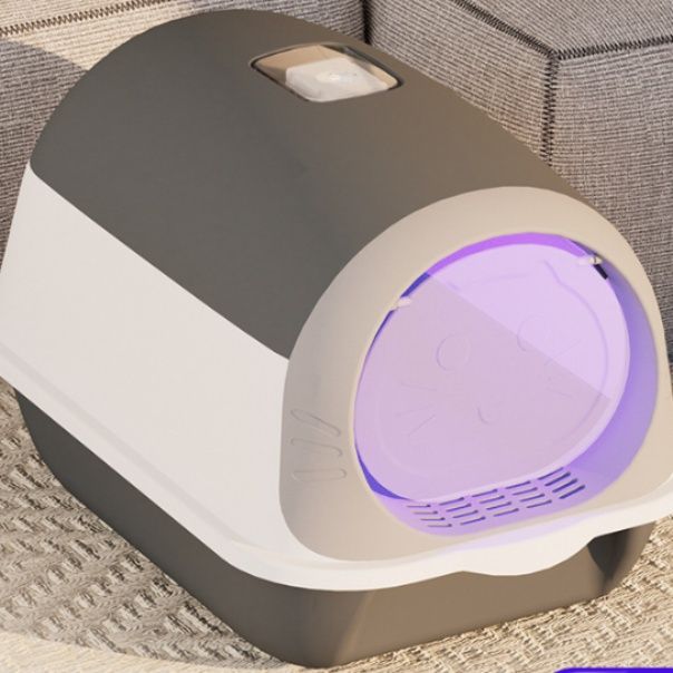 猫トイレ 大型全密閉式抗菌防臭ドーム型猫トイレ