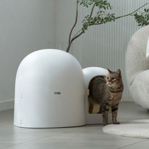 猫トイレ 芸術的曲線美　ドーム型