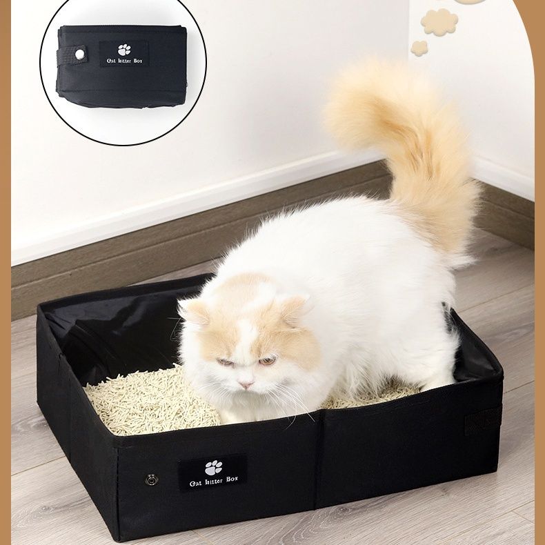 猫トイレ 折りたたみ式ポータブル猫トイレ持ち運び便利
