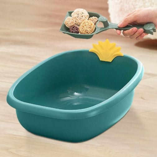 猫トイレ 可愛い葉っぱ取っ手付き猫トイレトレー