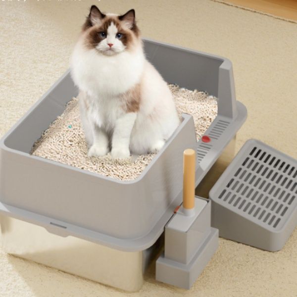 猫トイレ 超大容量高壁　飛び散らない