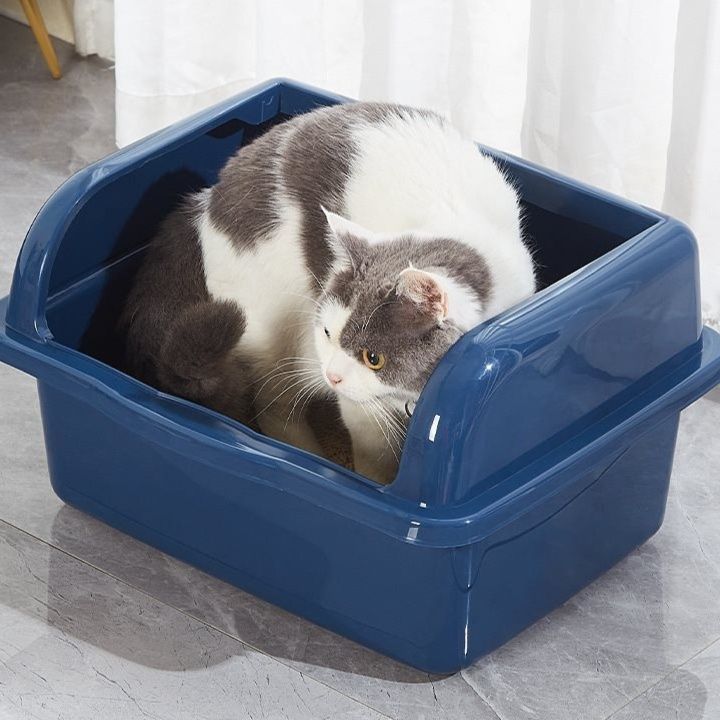 猫トイレ 半開放型大型猫トイレボックス スコップ付き