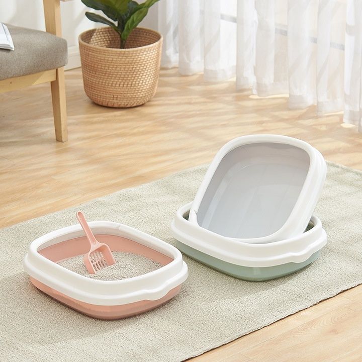 猫トイレ スコップ付きオープン型猫トイレボックス