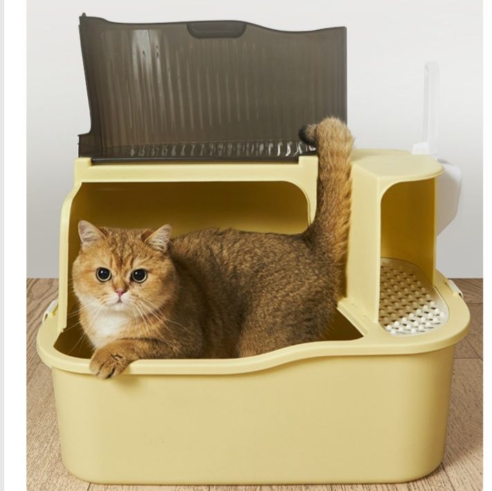 上下分離式大型半密閉猫トイレボックス